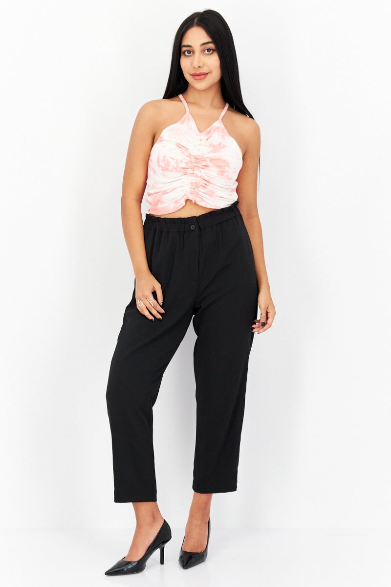 Riley & Rae سروال نسائي بقصة عادية، أسود - Image 4